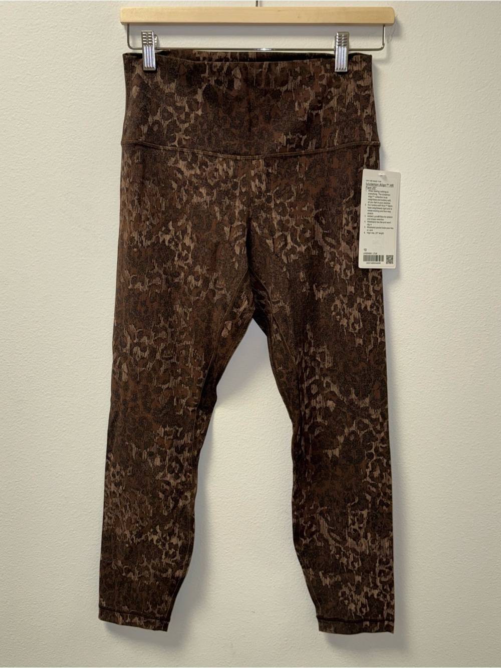 Lululemon Align HR Leggings 25" Long Size 10 Leopard Print new